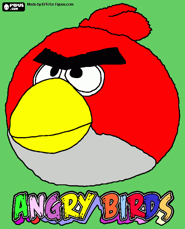 Ungry Birds para colorir e imprimir