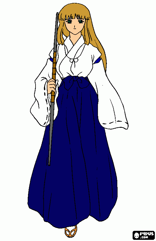 Uniforme das Guardiãs Japones para colorir e imprimir