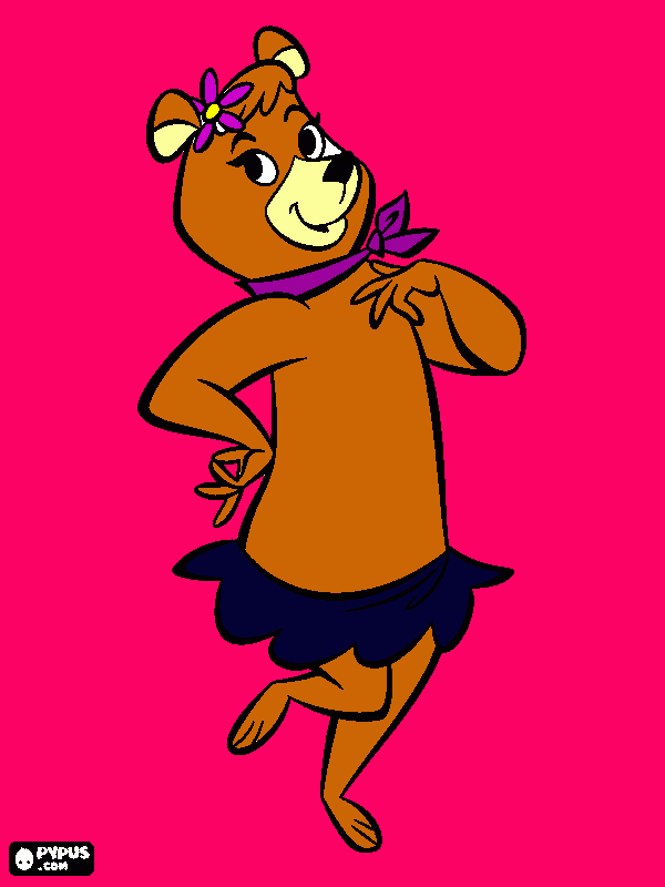 ursinha bailarina para colorir e imprimir