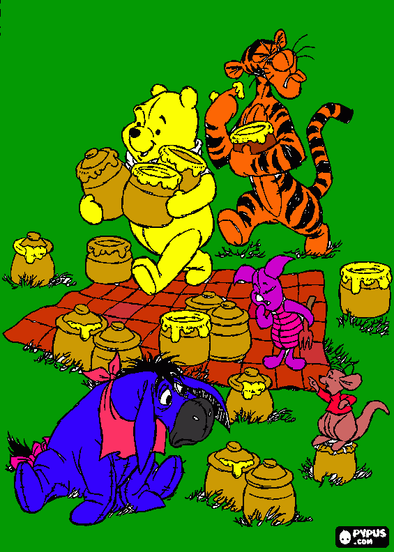 ursinho poff para colorir e imprimir