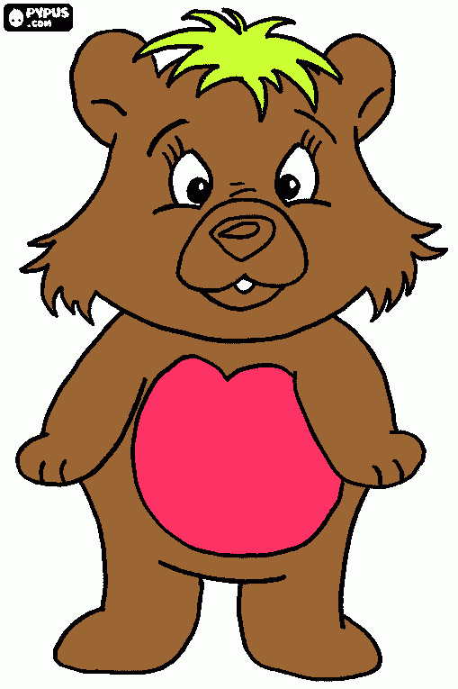 ursinho para colorir e imprimir