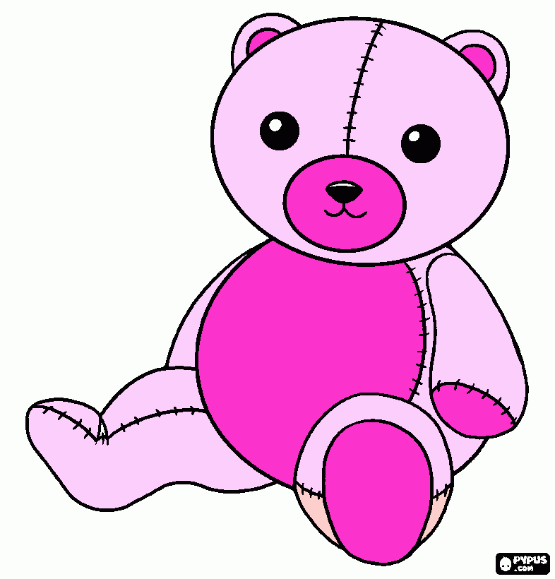 urso amorzinho para colorir e imprimir