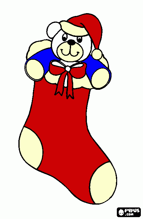 urso e meia para colorir e imprimir
