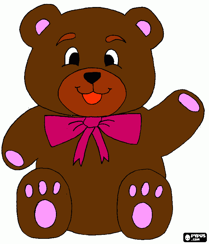Urso Giovanna para colorir e imprimir