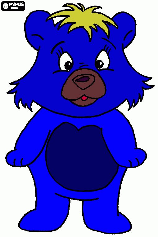 urso lindo para colorir e imprimir