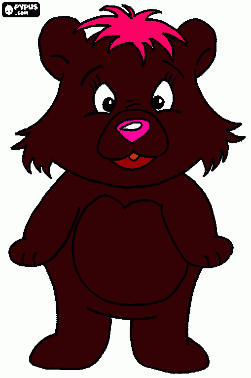 urso propaganda para colorir e imprimir