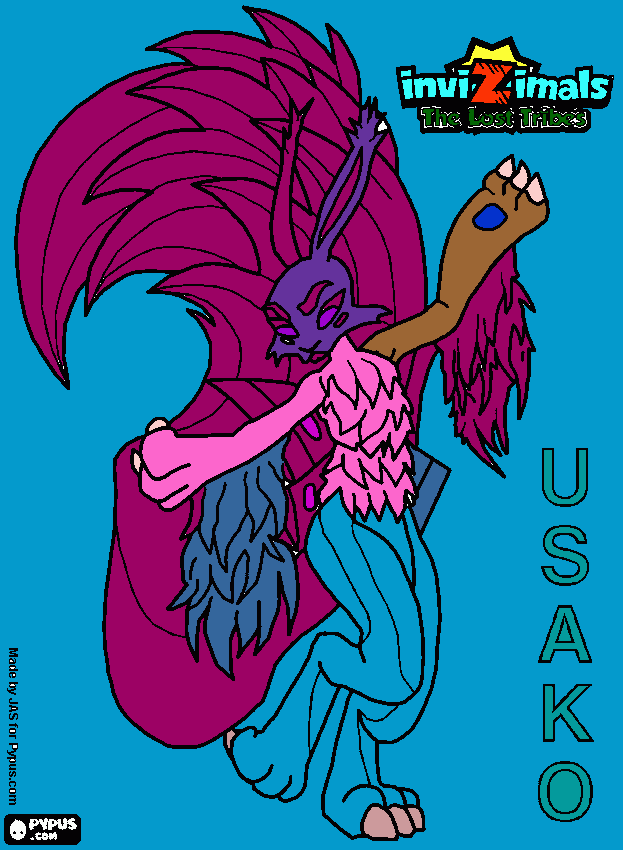 usako invizimals para colorir e imprimir