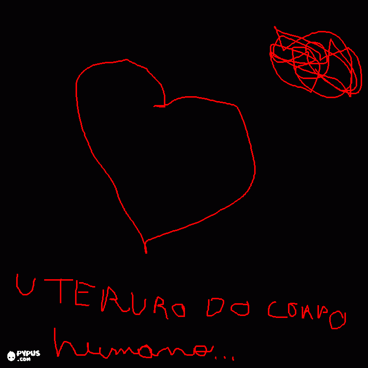 utero do corpo humano para colorir e imprimir