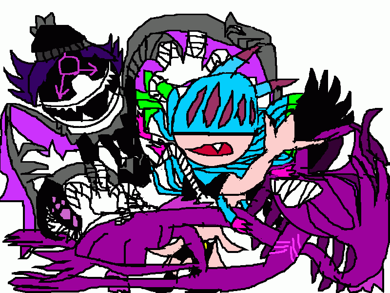 UZI DOORMAN VS RUBY GILLMAN VS JELLYMON para colorir e imprimir