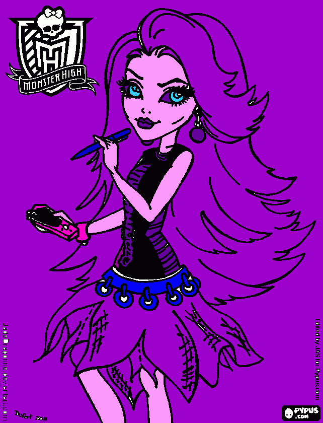 VAMOS PINTAR COM A MOSTER HIGH para colorir e imprimir