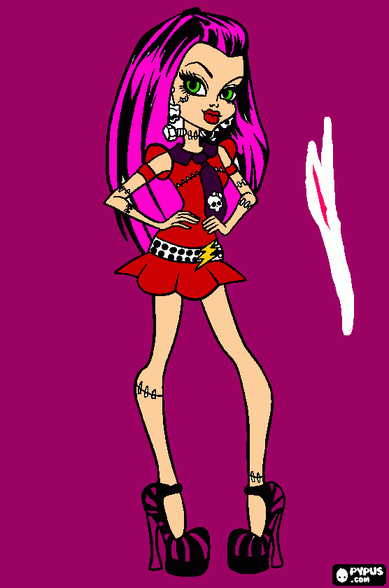 vampira para colorir e imprimir