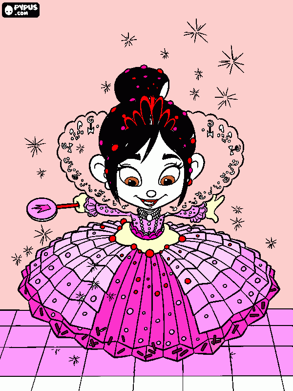 Vanellope Von Schetz para colorir e imprimir