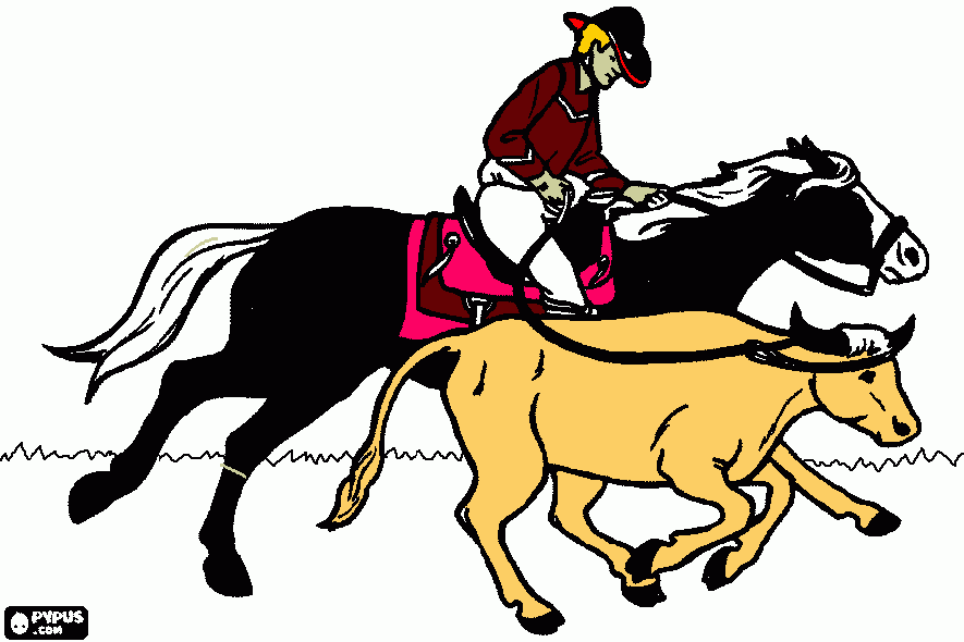 vaquejada para colorir e imprimir