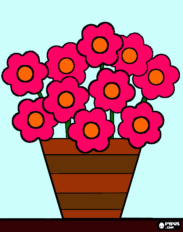 vasinho para colorir e imprimir