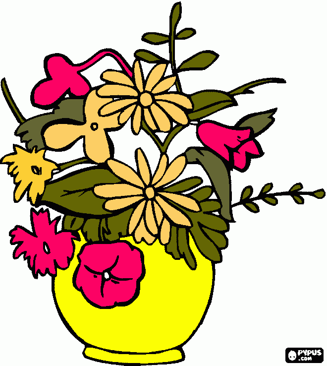 vaso de ouro para colorir e imprimir