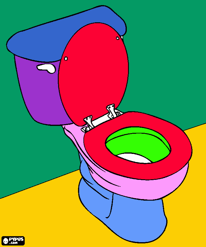 vaso sanitario para colorir e imprimir