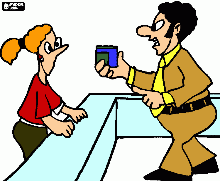 vendedor para colorir e imprimir