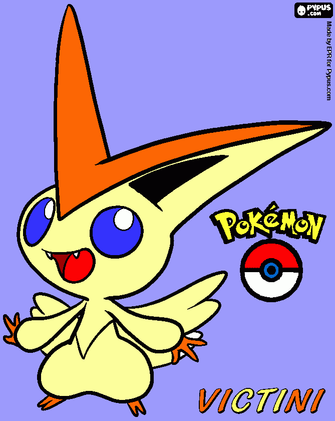 victini para colorir e imprimir