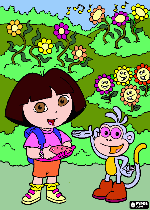 Victor - Dora  para colorir e imprimir