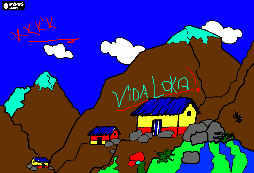 vida louca para colorir e imprimir