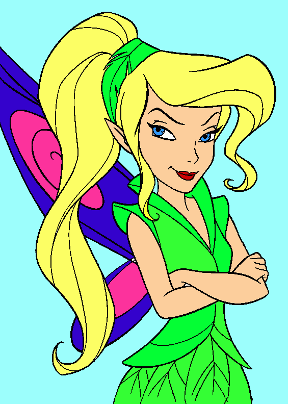 Vidia, uma linda fada para colorir e imprimir