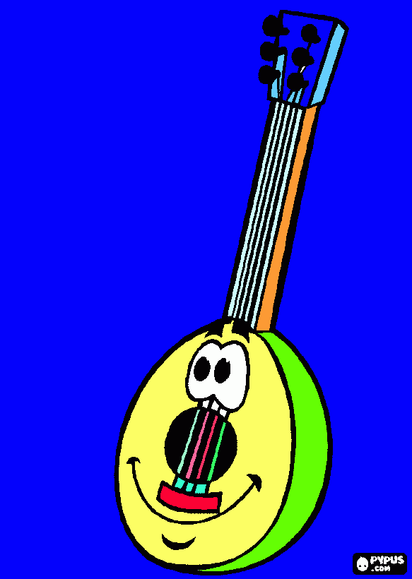 Viola para colorir e imprimir