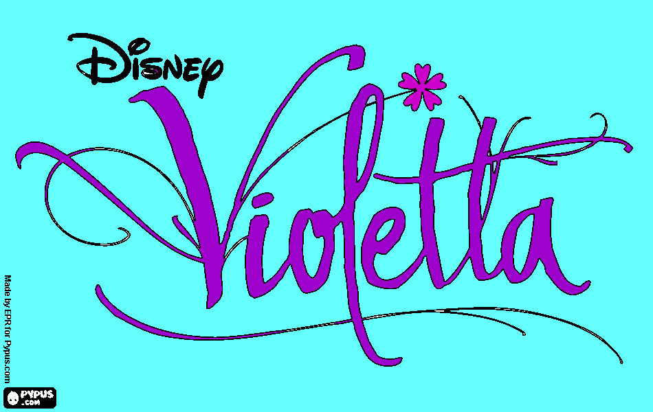 Violetta para colorir e imprimir