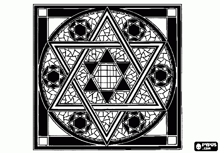 vitral para colorir e imprimir