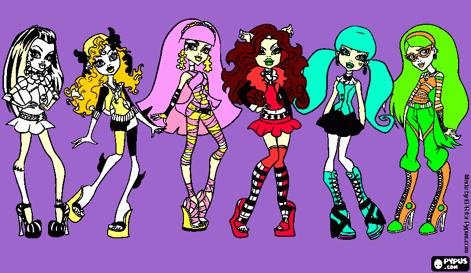 vocaloid monster para colorir e imprimir