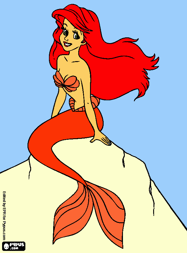 voce como sereia para colorir e imprimir