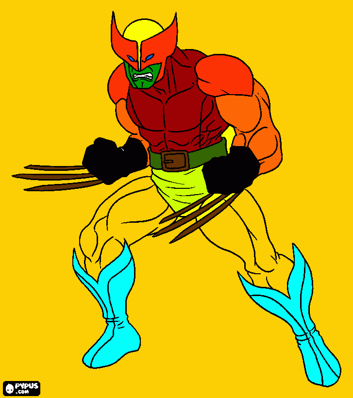 voverine com garras para afiar para colorir e imprimir