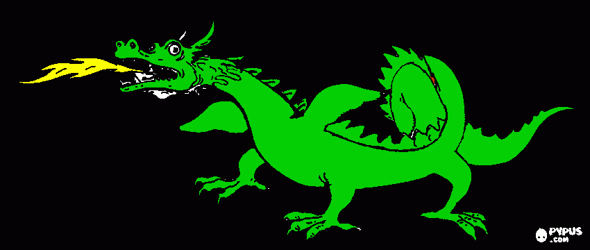 VOVÓ DRAGÃO para colorir e imprimir