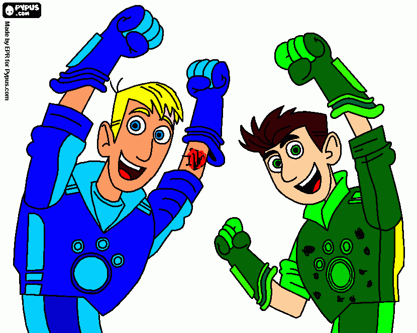 wild kratts para colorir e imprimir