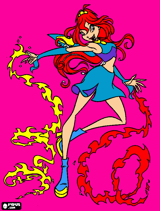 winx bloom para colorir e imprimir