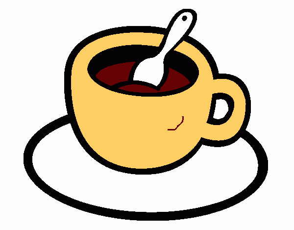 Xicara para colorir e imprimir