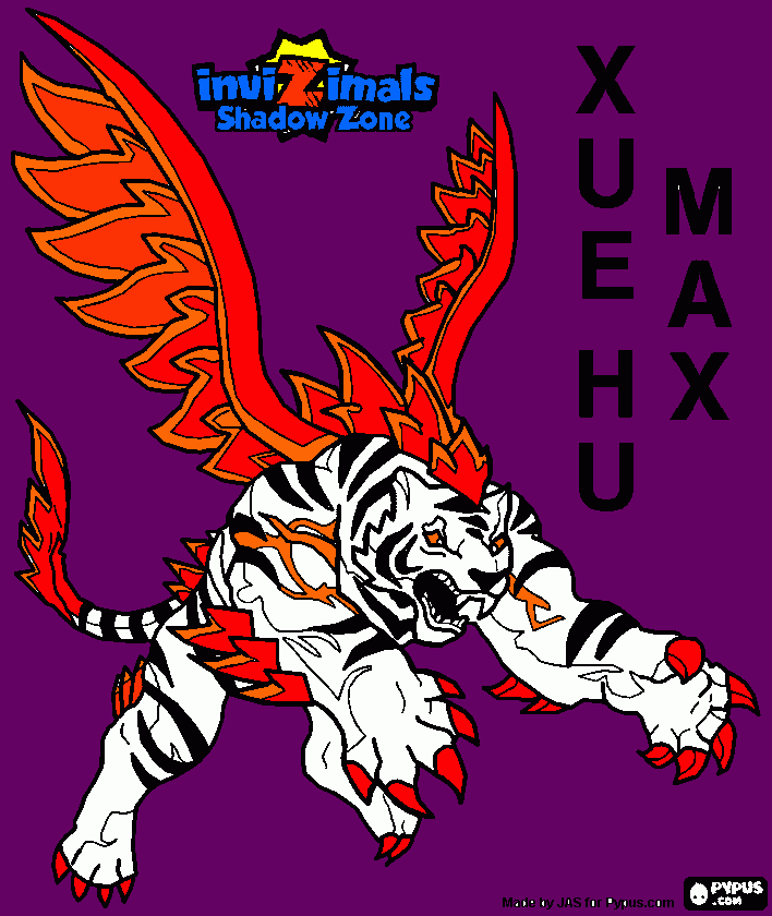 xue hu  ouro para colorir e imprimir