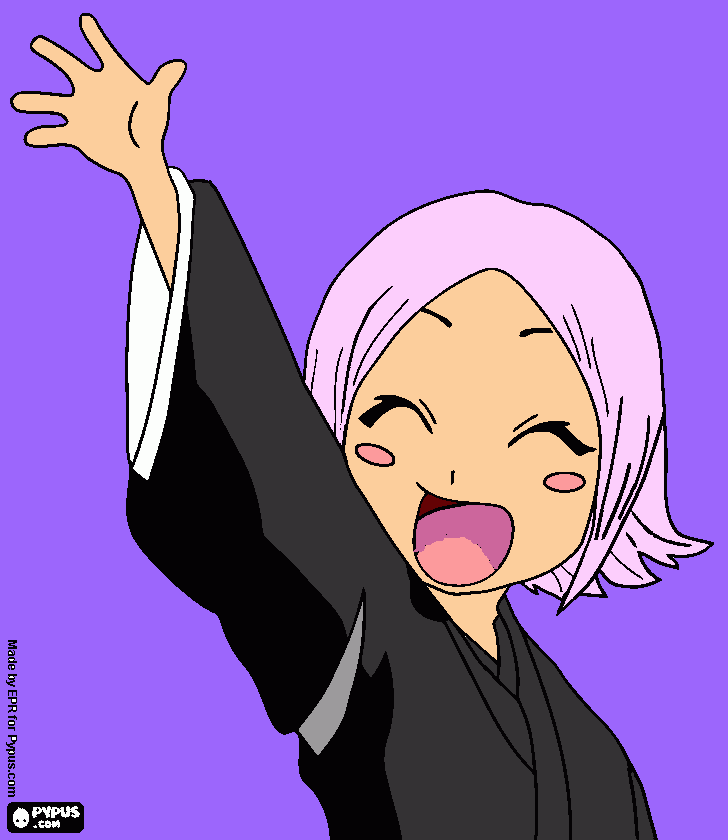 Yachiru Kusajishi para colorir e imprimir