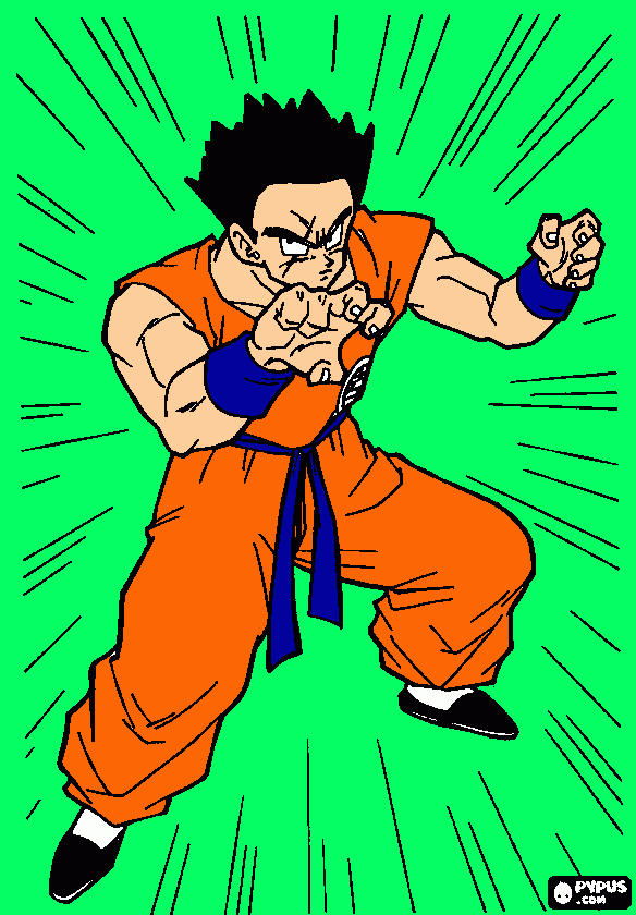 yamcha gay para colorir e imprimir
