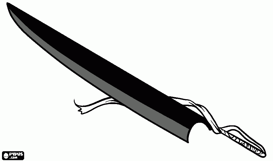 zangetsu para colorir e imprimir