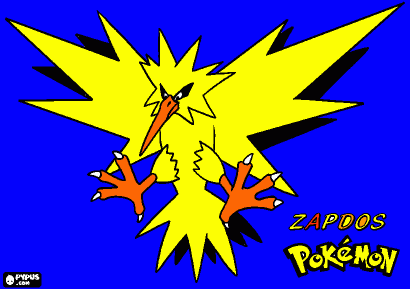 Como Desenhar o Zapdos - Desenhando Pokemon Lendário