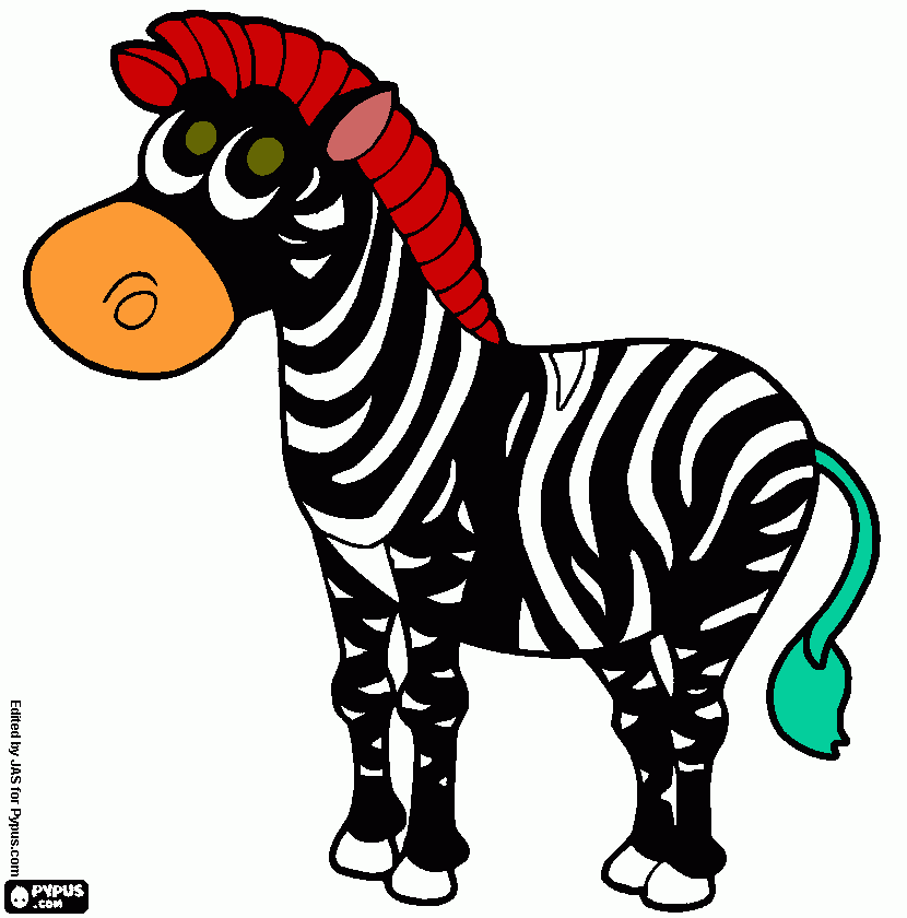 ZEBRA DO LUCAS para colorir e imprimir