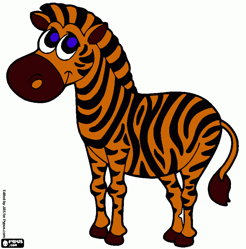zebra para colorir e imprimir