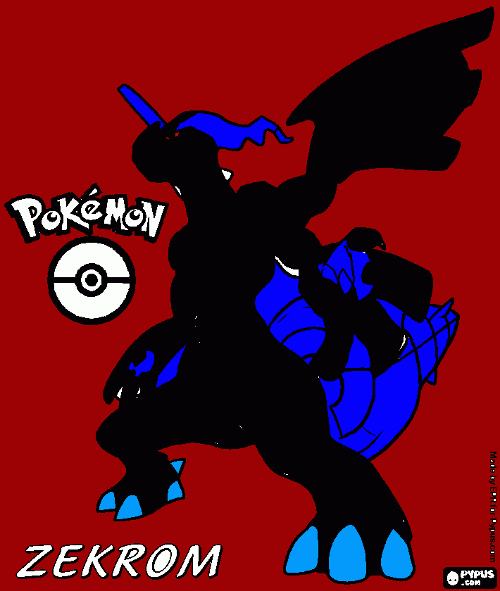 zecrom para colorir e imprimir