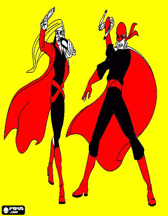 zoro e zora para colorir e imprimir