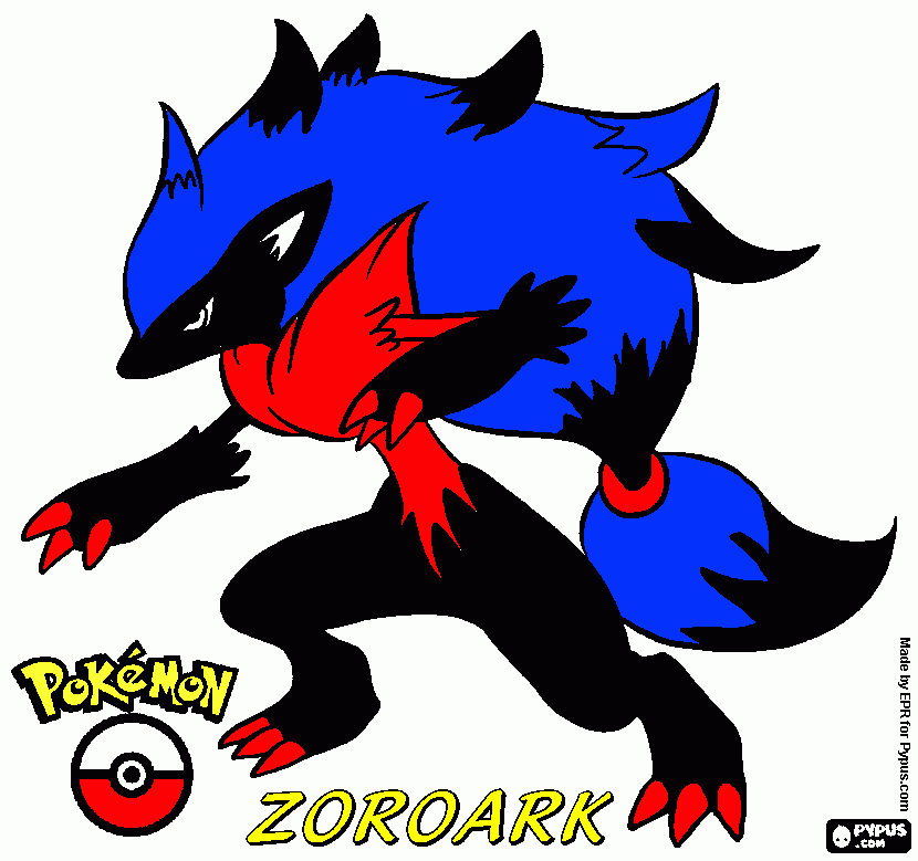 zoroark para colorir e imprimir