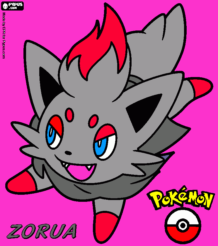 zorua para colorir e imprimir