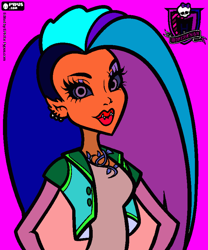 É monstruosa para colorir e imprimir