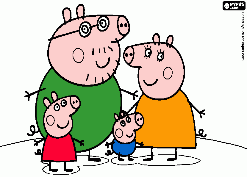 é da pepa para colorir e imprimir