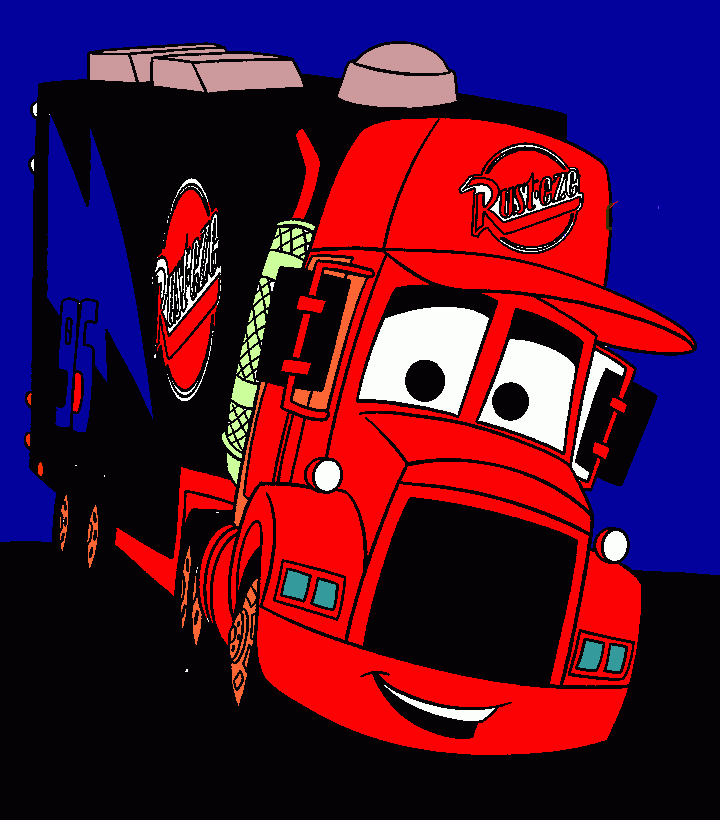 é uma carreta de um carro de corrida que chama relanpagpmaquim para colorir e imprimir