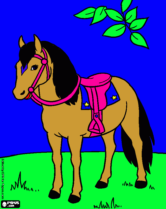 égua linda para colorir e imprimir